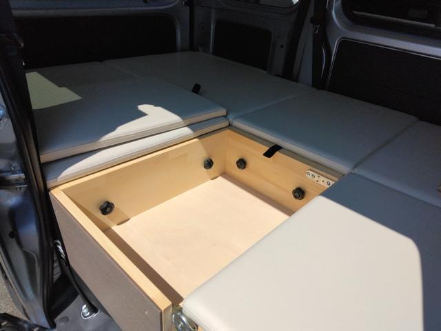 ハイゼットカーゴ DX DAMD FUZZコンプリートキット付 ちょいCam寝るだけキット付 衝突軽減ブレーキ スライドドア 車線逸脱警報機能 先行者発進お知らせ機能 ふらつき警報機能 路側逸脱警報機能 軽自動車 660cc(51枚目)