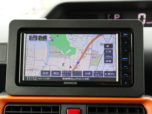 タント ファンクロス 衝突被害軽減ブレーキシステム・KENWOOD メモリーナビ/ワンセグTV・バックカメラ・オートエアコン・オートライト・両側パワースライドドア・左/センターピラーレス・前後クリアランスソナー(8枚目)
