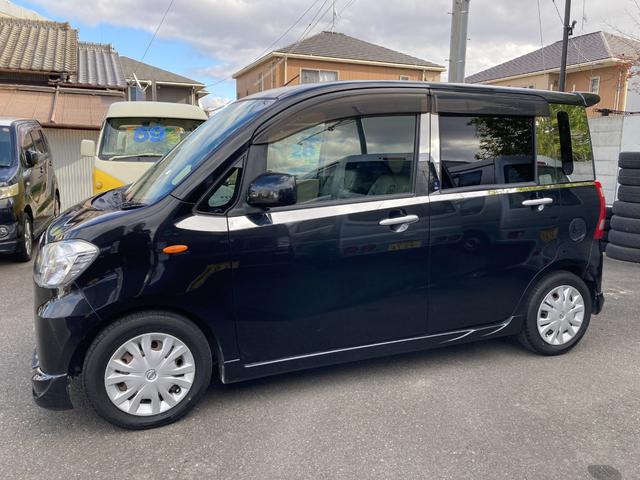 タントエグゼ L キーレス ETC 社外ナビ テレビ CD 電動格納ミラー 社外エアロ 革調シートカバー アイドリングストップ ローダウン(5枚目)