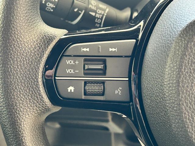 自ら操るハンドル！ドライバーの生命線です。目線を大きくそらすことなくボタンの操作を行うことができるので、安全にも配慮できますね。