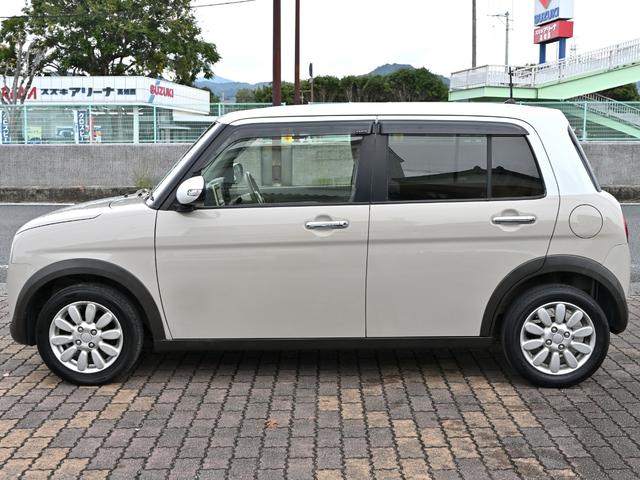 アルトラパン Ｘ　衝突軽減ブレーキ　Ｂｌｕｅｔｏｏｔｈ再生ナビ　フルセグＴＶ　ＥＴＣ　ＨＩＤオートライト　シートヒーター　アイドリングＳ　スマートキー２個　ワンオーナー　禁煙車　外装コーティング　車内除菌清掃済み（9枚目）