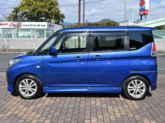 ソリオ ハイブリッドＭＸ　Ｂｌｕｅｔｏｏｔｈ再生ナビ　ＴＶ　全方位カメラ　タイヤ４本新品　衝突軽減ブレーキ　クルーズコントロール　車線逸脱警報　シートヒーター　ＥＴＣ　電動スライド　禁煙車　スマートキー２個　車内除菌清掃済み（4枚目）