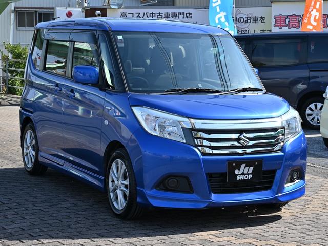 ソリオ ハイブリッドＭＸ　Ｂｌｕｅｔｏｏｔｈ再生ナビ　ＴＶ　全方位カメラ　タイヤ４本新品　衝突軽減ブレーキ　クルーズコントロール　車線逸脱警報　シートヒーター　ＥＴＣ　電動スライド　禁煙車　スマートキー２個　車内除菌清掃済み（5枚目）