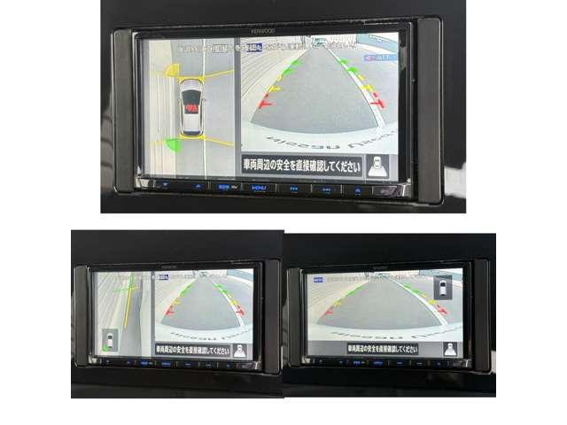 アラウンドビューモニターも装備！人気の装備です☆周囲の状況も確認でき、移動物検知機能もついているので人が近づいてきたりしても車がお知らせ☆