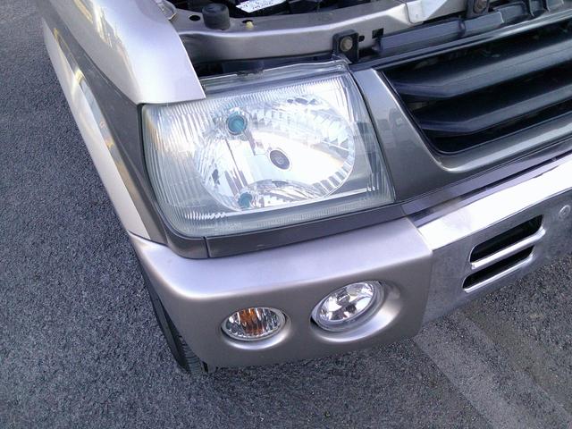 パジェロミニ アニバーサリーリミテッド タイミングベルト交換済み ナビ テレビ CD DVD SD ミュージックホルダー ブルートゥース ハンズフリー ETC アルミ 電格ミラー 取説保証書 フォグランプ キーレス(27枚目)