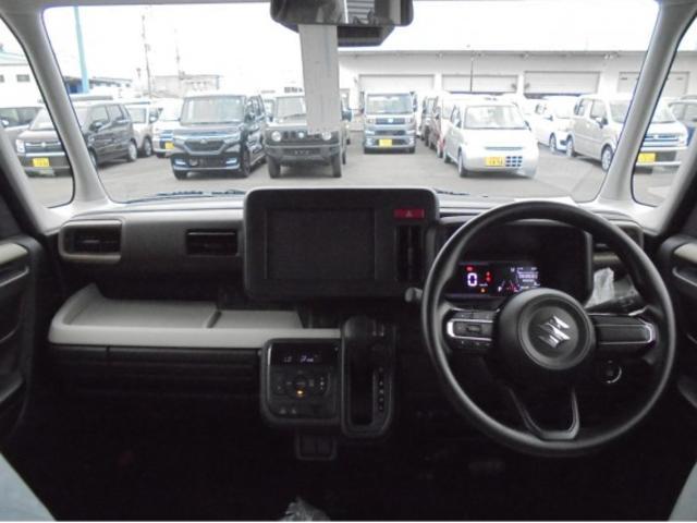 スペーシア ハイブリッドG 届出済未使用車・禁煙車・保証あり・衝突軽減ブレーキ付・プッシュスタート・LEDヘッドライト・オートライト・オートエアコン・アイドリングストップ付・両側スライドドア(6枚目)