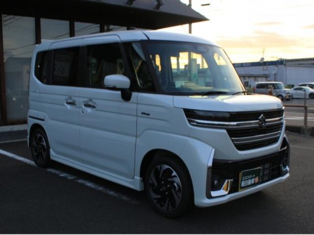 スペーシアカスタム ハイブリッドＸＳ　届出済未使用車・禁煙車・保証あり・衝突軽減ブレーキ付・ＬＥＤヘッドライト・オットマン・サーキュレーター・両側電動スライドドア・シートヒーター・プッシュスタート・オートエアコン・オートライト（11枚目）