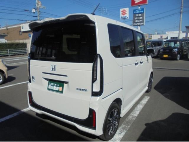 Ｎ－ＢＯＸカスタム ベースグレード　保証有り・禁煙車・衝突軽減ブレーキ付・プッシュスタート・ＬＥＤヘッドライト・オートライト・オートエアコン・片側電動スライドドア・アルミホイール・アイドリングストップ（3枚目）