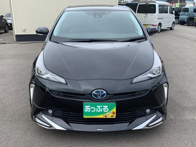 プリウス Ｓ　禁煙車　純正ナビ（ＢＴ／ＦＭ／ＡＭ／ＴＶ）バックカメラ　社外ステアリング　クルコン　ステリモ　前後ドラレコ　オートライト　ＥＴＣ　車線逸脱　Ｐスタート　モデリスタエアロ　社外１８インチホイール（3枚目）