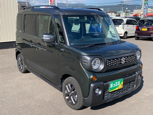 スペーシアギア ハイブリッドＸＺ　ターボ　純正８インチナビ（ＴＶ／ＢＴ／ＦＭ／ＣＤ）　全方位カメラ　前後ドラレコ　ステリモ　デュアルカメラブレーキサポート　前席シートヒータ　コーナーセンサ　両側パワスラ　アイドリングストップ　クルコン（3枚目）