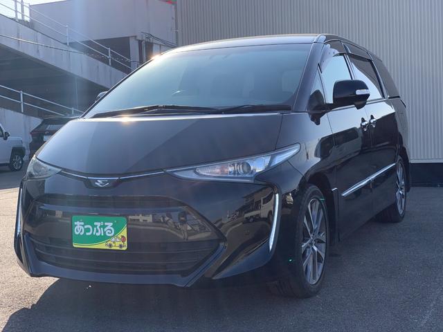 エスティマ アエラス　プレミアム　純正９インチナビ　ＴＶ　ラジオ　Ｂｌｕｅｔｏｏｔｈ　ＣＤ　ＤＶＤ　バックカメラ　ハーフレザーシート　革巻きハンドルコーナーセンサー　パワーシート　両側パワースライド　ＬＥＤヘッドライト　フリップダウン（3枚目）