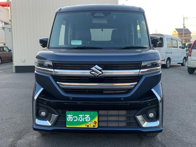 スペーシアカスタム ハイブリッドＸＳターボ　純正９インチナビ（ＴＶ／ＢＴ／ＦＭ／ＡＭ）　アラウンドビューモニター　両側パワスラ　ステアリレーダーブレーキサポート　ＨＩＤヘッドライト　シートヒーター　片側パワースライドドア　ＥＴＣ　コーナーＳ（6枚目）