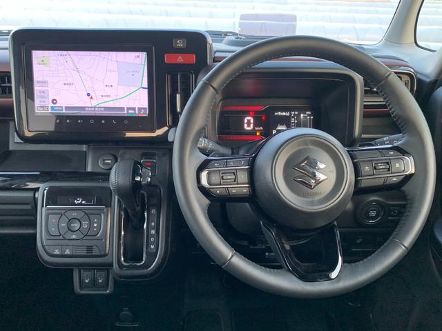 スペーシアカスタム ハイブリッドＸＳターボ　純正９インチナビ（ＴＶ／ＢＴ／ＦＭ／ＡＭ）　アラウンドビューモニター　両側パワスラ　ステアリレーダーブレーキサポート　ＨＩＤヘッドライト　シートヒーター　片側パワースライドドア　ＥＴＣ　コーナーＳ（38枚目）