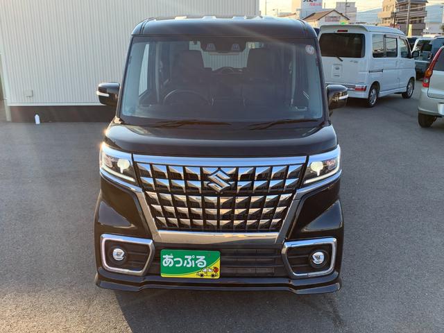 スペーシアカスタム ハイブリッドＸＳ　社外ナビ　フルセグ　Ｂｌｕｅｔｏｏｔｈ　革巻きハンドル　クルコン　ステリモ　オートライト　コーナーセンサー　デュアルカメラ　ＬＥＤヘッドライト　ヘッドアップディスプレイ　衝突軽減　両側パワースライド（5枚目）