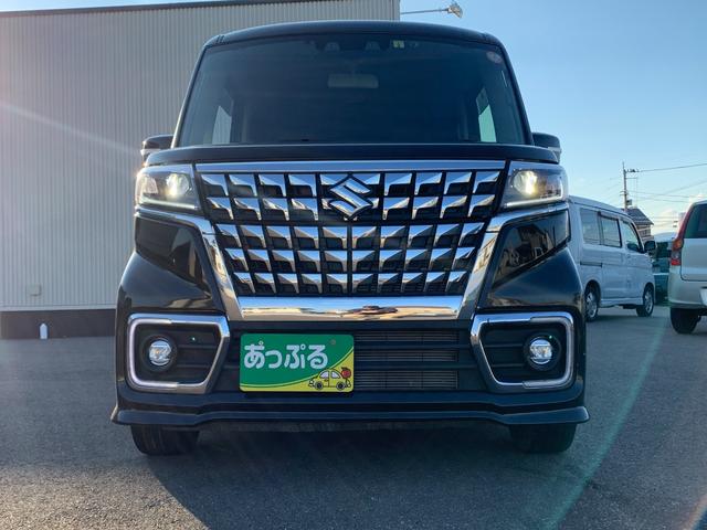 スペーシアカスタム ハイブリッドＸＳ　社外ナビ　フルセグ　Ｂｌｕｅｔｏｏｔｈ　革巻きハンドル　クルコン　ステリモ　オートライト　コーナーセンサー　デュアルカメラ　ＬＥＤヘッドライト　ヘッドアップディスプレイ　衝突軽減　両側パワースライド（6枚目）