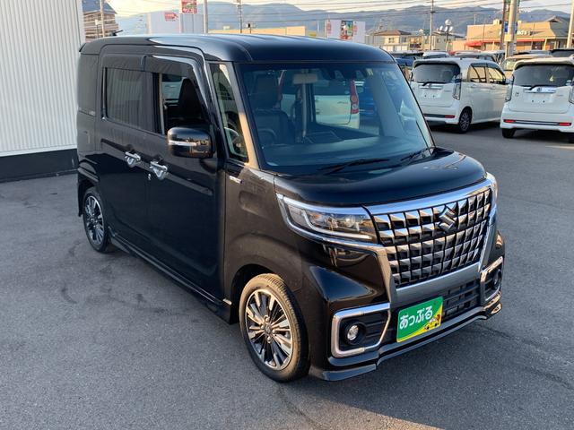 スペーシアカスタム ハイブリッドＸＳ　社外ナビ　フルセグ　Ｂｌｕｅｔｏｏｔｈ　革巻きハンドル　クルコン　ステリモ　オートライト　コーナーセンサー　デュアルカメラ　ＬＥＤヘッドライト　ヘッドアップディスプレイ　衝突軽減　両側パワースライド（7枚目）