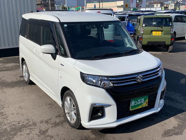 ソリオ 社外ナビ(BT/FM/AM/TV) 前席シートヒーター アイドリングストップ コーナーセンサー 片側パワースライド 横滑り防止 ドラレコ ETC ステリモ クルコン デュアルカメラセンサーブレーキ(7枚目)