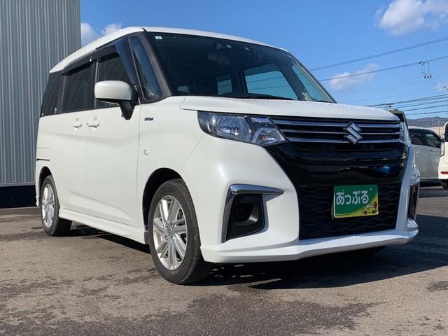 ソリオ 社外ナビ(BT/FM/AM/TV) 前席シートヒーター アイドリングストップ コーナーセンサー 片側パワースライド 横滑り防止 ドラレコ ETC ステリモ クルコン デュアルカメラセンサーブレーキ(8枚目)