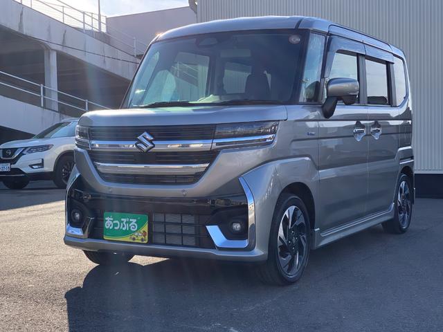 スペーシアカスタム ハイブリッドＸＳ　純正９インチナビ（ＴＶ／ＢＴ／ＦＭ／ＡＭ）　アラウンドビューモニター　ステアリングヒーター　前席シートヒーター　ヘッドアップディスプレイ　両側パワスラ　アイドリングストップ　ハーフレザーシート（3枚目）