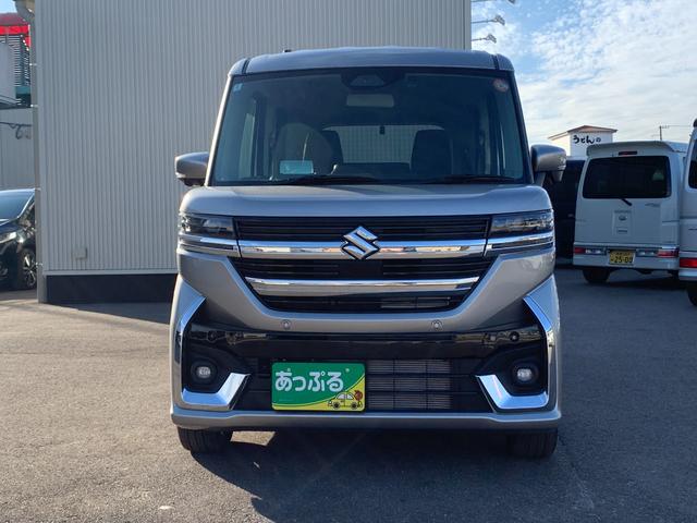 スペーシアカスタム ハイブリッドＸＳ　純正９インチナビ（ＴＶ／ＢＴ／ＦＭ／ＡＭ）　アラウンドビューモニター　ステアリングヒーター　前席シートヒーター　ヘッドアップディスプレイ　両側パワスラ　アイドリングストップ　ハーフレザーシート（4枚目）