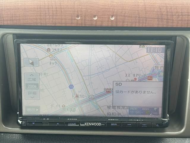 ミラジーノ プレミアムＬ　車検整備付　社外ＳＤナビ　地デジ　ＤＶＤ再生　ＥＴＣ　ＭＯＭＯ製ウッドコンビハンドル　電格ミラー　キーレス　レザー調シートカバー　ＬＥＤヘッド　フォグライト　Ｐガラス　社外１４ＡＷ　マットバイザー（3枚目）