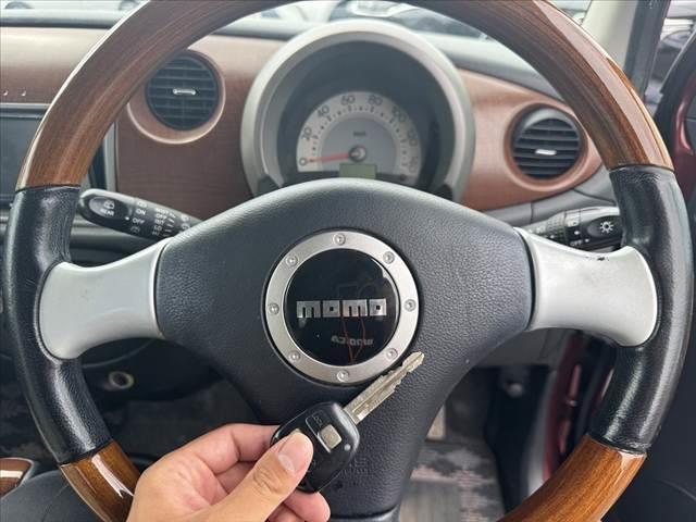 ミラジーノ プレミアムＬ　車検整備付　社外ＳＤナビ　地デジ　ＤＶＤ再生　ＥＴＣ　ＭＯＭＯ製ウッドコンビハンドル　電格ミラー　キーレス　レザー調シートカバー　ＬＥＤヘッド　フォグライト　Ｐガラス　社外１４ＡＷ　マットバイザー（22枚目）