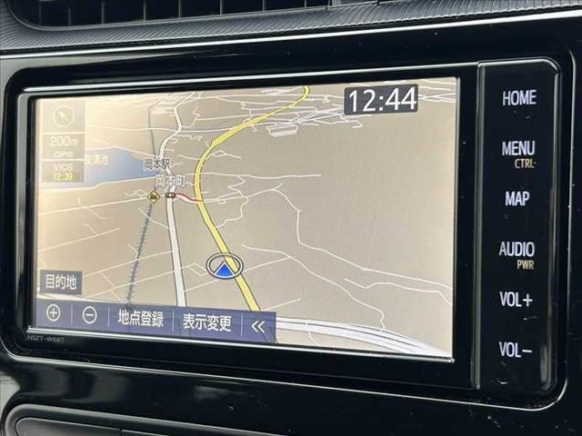 アクア S 後期 純正SDナビ フルセグ Bluetooth ステリモ DVD キーレス スペアキー 電格ミラー チルトステア シートリフター ヘッドライトレベライザー マットバイザー(3枚目)