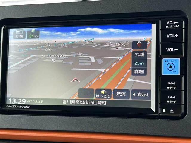 タント ファンクロス　禁煙　ブラックルーフ　パノラマモニター　両電　スマアシ　純正ＳＤナビ　フルセグ　ＢＴ　ＤＶＤ　ステリモ　電子Ｐ　ＥＴＣ　ドラレコ　スマートキーＸ２　Ｆシートヒーター　純正１４ＡＷ　Ｒセンサー（3枚目）