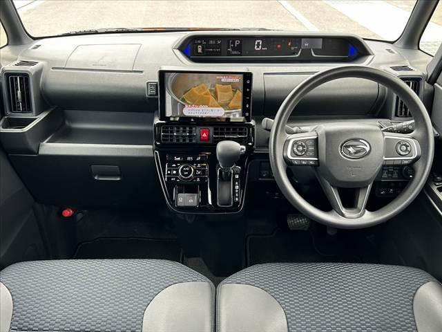 タント カスタムＸ　後期　両電スラ　９インチＤオーディオ　全方位モニター　スマアシ　フルセグ　ＢＴ　アダプティブクルコン　車線逸脱　ステリモ　Ｐスタート　スマートキー２ケ　ＬＥＤオートライト　シートヒーター　Ａストップ（2枚目）