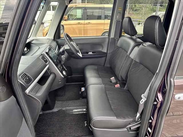 タント カスタムＸ　トップエディションＶＳ　ＳＡＩＩＩ　後期　禁煙車　車検整備付　Ａハイビーム　両電スラ　コーナーセンサー　パノラマＭ　純正８インチナビ　フルセグ　ＢＴ　ＤＶＤ　ステリモ　スマートキー　シートヒーター　ハーフレザー　ＥＴＣ　ドラレコ　ＬＥＤ（17枚目）