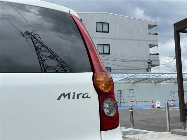 ミラ X 中期 車検整備付 社外CDオーディオ キーレス スペアキー プライバシーガラス ETC 電格ミラー社外13インチAW WSRSエアB ACソケット フロアマット ドアバイザー(33枚目)