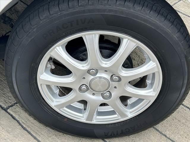 ミラ X 中期 車検整備付 社外CDオーディオ キーレス スペアキー プライバシーガラス ETC 電格ミラー社外13インチAW WSRSエアB ACソケット フロアマット ドアバイザー(35枚目)