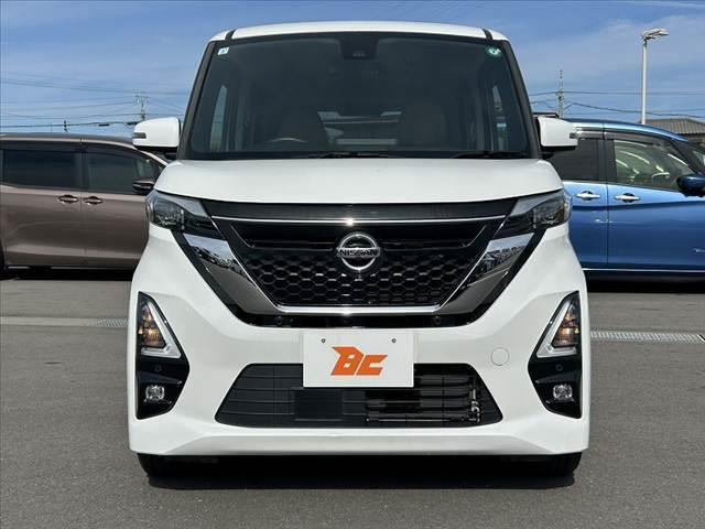 ルークス ハイウェイスター Gターボプロパイロットエディション 禁煙車 車検整備付 エマブレ プロパイロット アラビュー 両電スラ 茶コンビシート サーキュレーター Rロール 電子P Aブレーキホールド オートLED スマートキーX2 純正15AW チルトステア(9枚目)