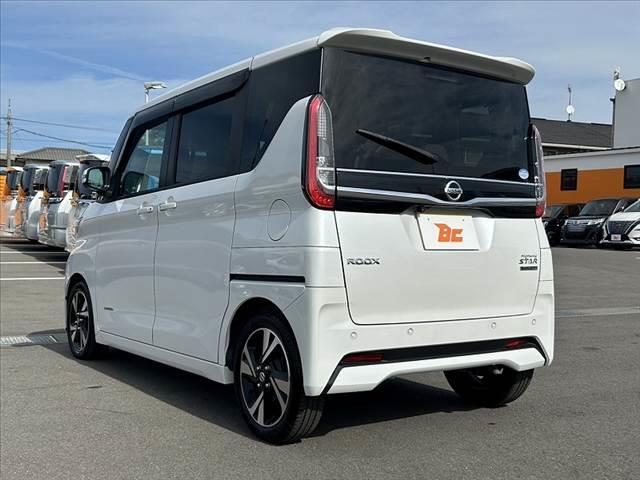 ルークス ハイウェイスター Gターボプロパイロットエディション 禁煙車 車検整備付 エマブレ プロパイロット アラビュー 両電スラ 茶コンビシート サーキュレーター Rロール 電子P Aブレーキホールド オートLED スマートキーX2 純正15AW チルトステア(13枚目)