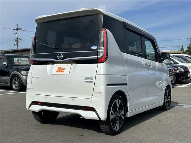 ルークス ハイウェイスター Gターボプロパイロットエディション 禁煙車 車検整備付 エマブレ プロパイロット アラビュー 両電スラ 茶コンビシート サーキュレーター Rロール 電子P Aブレーキホールド オートLED スマートキーX2 純正15AW チルトステア(15枚目)