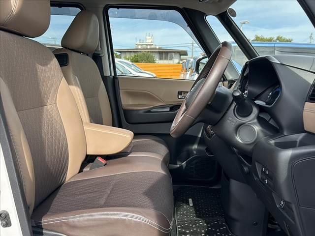 ルークス ハイウェイスター Gターボプロパイロットエディション 禁煙車 車検整備付 エマブレ プロパイロット アラビュー 両電スラ 茶コンビシート サーキュレーター Rロール 電子P Aブレーキホールド オートLED スマートキーX2 純正15AW チルトステア(16枚目)