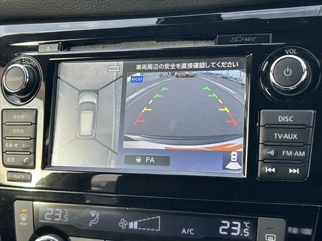 エクストレイル 20Xt エマージェンシーブレーキパッケージ Pアシスト クルコン Pバックドア オートLED アラビュー 純正SDナビ フルセグ BT ステリモ ETC スマートキー2 ルーフレール 純正17AW チルトステア シートリフター Fシートヒーター(22枚目)