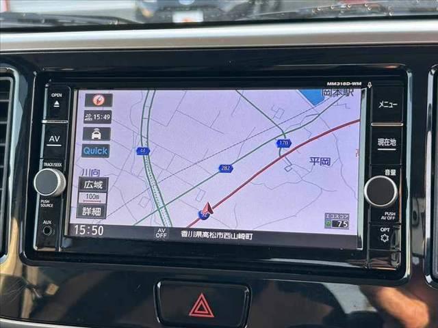 eKスペースカスタム カスタムT セーフティプラスエディション 後期 禁煙車 車検整備付 eアシスト クルコン 両電 オートLED アラビュー 純正メモリナビ フルセグ BT DVD ステリモ スマートキー Aストップ ETC シートヒーター サーキュレータ(3枚目)