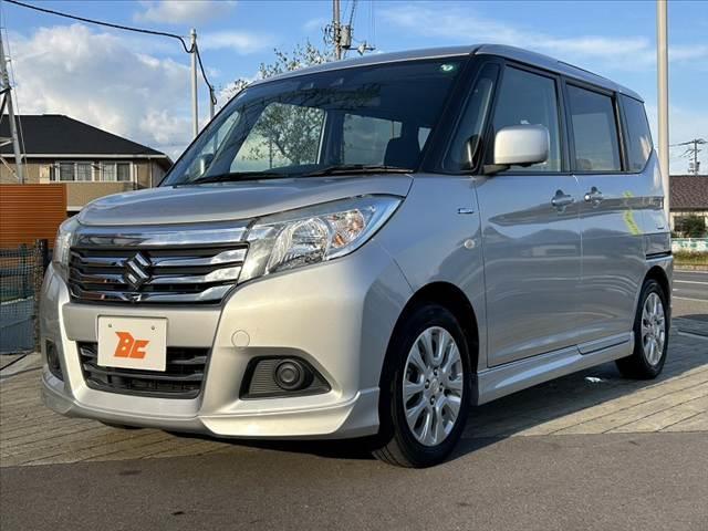 ソリオ ハイブリッドＭＸ　後期　禁煙車　車検整備付　セーフティサポート　Ａクルコン　Ａハイビーム　Ｒセンサー　純正ＳＤナビ　フルセグ　ＢＴ　ＤＶＤ　ステリモ　Ａストップ　スマートキーＸ２　シートヒーター　オートライト（10枚目）