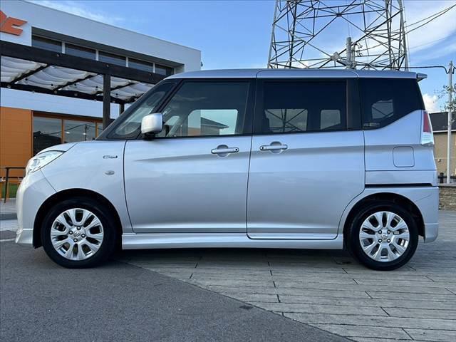 ソリオ ハイブリッドＭＸ　後期　禁煙車　車検整備付　セーフティサポート　Ａクルコン　Ａハイビーム　Ｒセンサー　純正ＳＤナビ　フルセグ　ＢＴ　ＤＶＤ　ステリモ　Ａストップ　スマートキーＸ２　シートヒーター　オートライト（11枚目）