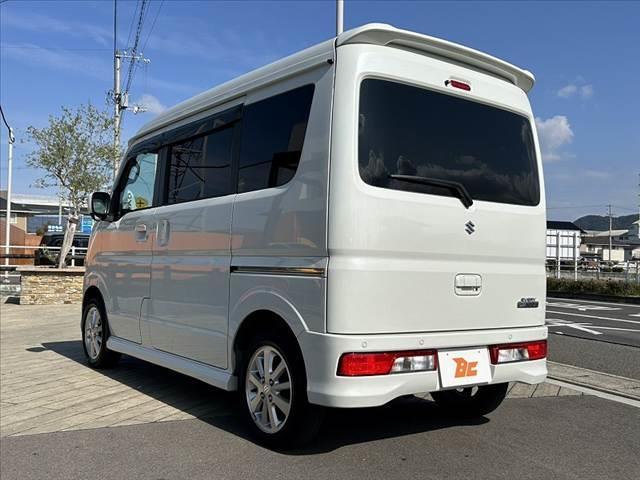 エブリイワゴン PZターボ 禁煙車 車検整備付 セーフティサポート Pセンサー Aハイビーム 電スラ ハイルーフ スマートキーX2 オートHID フォグ 電格ミラー ステリモ 純正14AW 横滑り防止 リアワイパー(13枚目)