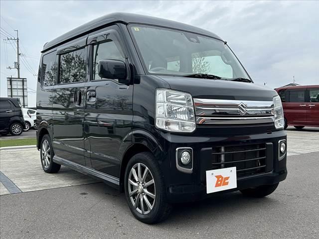 エブリイワゴン 車検整備付 RBS 電動スライド 社外SDナビ フルセグ BT Bカメラ ETC スマートキー オートHIDヘッド フォグライト 電格ミラー Pガラス 横滑り防止 AAC 社外14インチAW(8枚目)