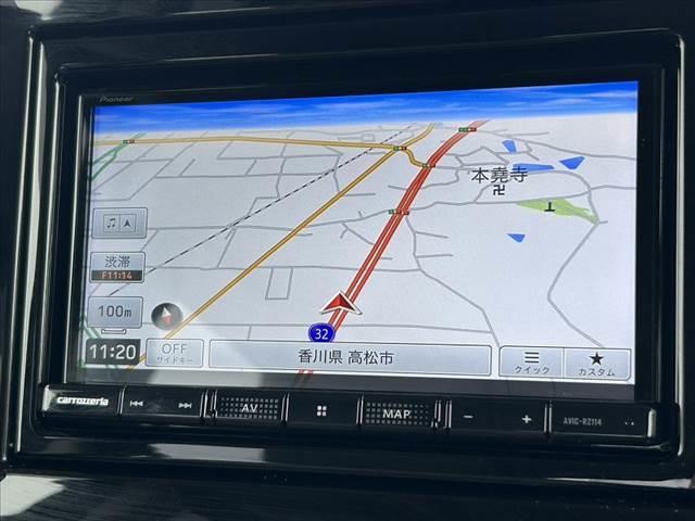 スペーシア ハイブリッドX 禁煙車 両電スラ 電子P ブレーキホールド セーフティS Aクルコン 社外ナビ BT Bカメラ スマートキー ETC ドラレコ オートLED Aハイ Fシートヒーター Pガラス Rロール(3枚目)