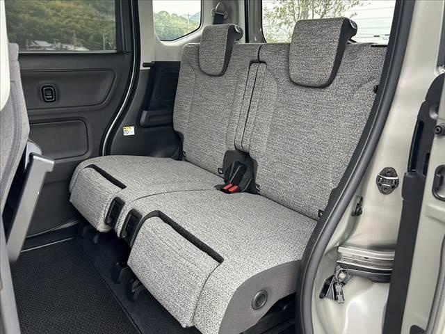 スペーシア ハイブリッドX 禁煙車 両電スラ 電子P ブレーキホールド セーフティS Aクルコン 社外ナビ BT Bカメラ スマートキー ETC ドラレコ オートLED Aハイ Fシートヒーター Pガラス Rロール(18枚目)