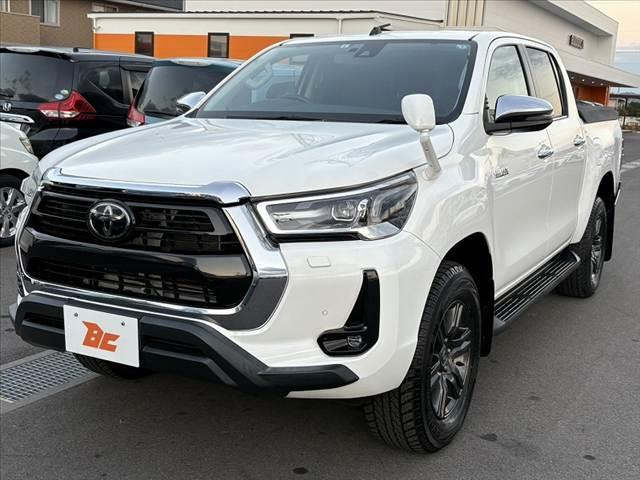 ハイラックス Ｚ　後期　禁煙車　４ＷＤ　ディーゼル　ターボ　純正ナビ　フルセグ　ＢＴ　Ｂモニタ　レーダークルーズ　プリクラ　クリアランスソナー　ＬＤＡ　オートＬＥＤ　Ｐガラス　ＥＴＣ　電格ヒーターミラー　革巻ステア（10枚目）