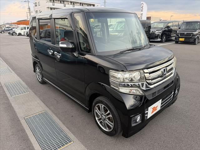 Ｎ－ＢＯＸカスタム Ｇ・Ｌパッケージ　後期　禁煙車　車検整備付　電動スライド　Ａストップ　ＥＴＣ　ＨＩＤヘッド　フォグライト　スマートキー　チルトステア　シートリフター　電格ミラーウインカー　ＡＣソケット　Ｐガラス　Ｒロール　純正１４ＡＷ（8枚目）