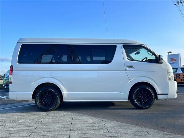ハイエースワゴン GL 後期 禁煙車 車検整備付 電スラ オートLED 社外SDナビ フルセグ BT DVD Bカメラ キーレス スペアキー ETC フォグライト 電格ミラー チルトステア 社外16AW フロマット(12枚目)