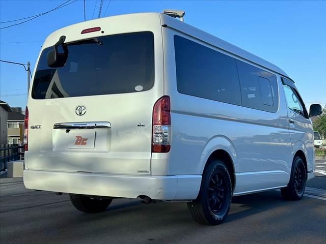 ハイエースワゴン GL 後期 禁煙車 車検整備付 電スラ オートLED 社外SDナビ フルセグ BT DVD Bカメラ キーレス スペアキー ETC フォグライト 電格ミラー チルトステア 社外16AW フロマット(15枚目)