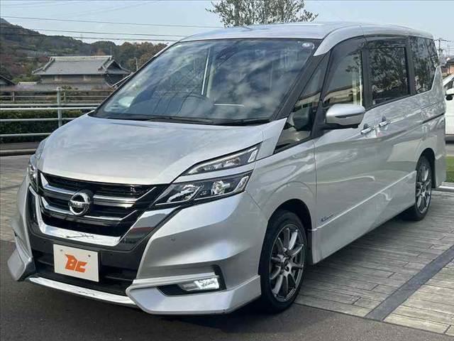 セレナ 禁煙車 車検整備付 プロパイロット アラビュー スマートミラー FRソナー エマブレ フリップダウンM 社外8インチナビ フルセグ BT DVD 電スラ ETC オートLED フォグ Aストップ(8枚目)