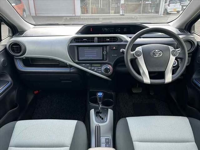 アクア S 禁煙 車検整備付 スマートキーX2 オートLEDヘッド 純正SDナビ BT フルセグ DVD ステリモ ETC ドラレコ フォグ チルトステア シートリフター 電格ミラーウインカー Pガラス(2枚目)